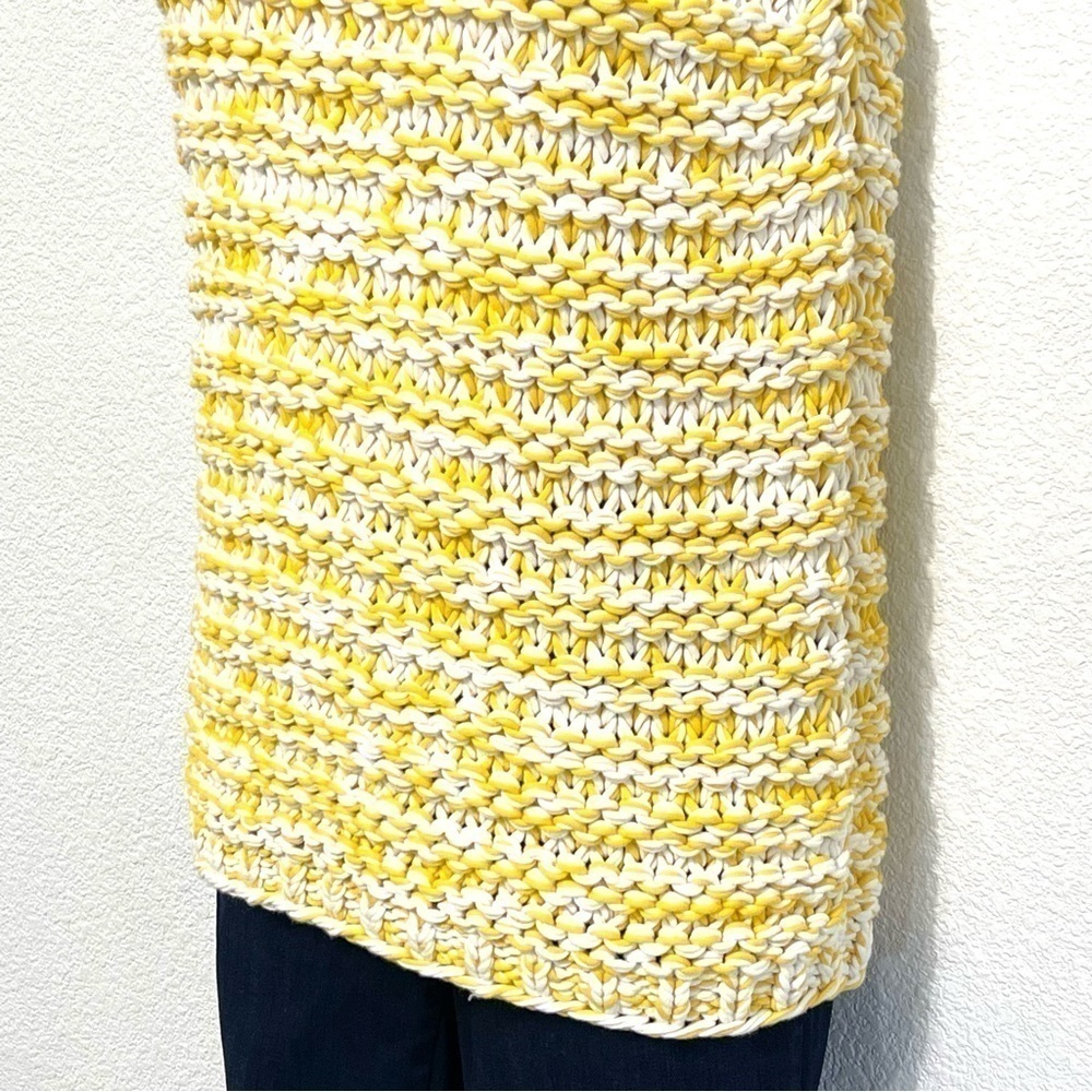 NWT Lafayette 148 Woman Sunbeam Multi Yellow Sleeveless Sweater Size S - Picture 5 of 12